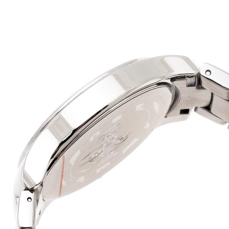 Pre Owned Just Cavalli Black Stainless Steel Crystal Embellished Huge R7253127511 Women's Wristwatch 38 mm