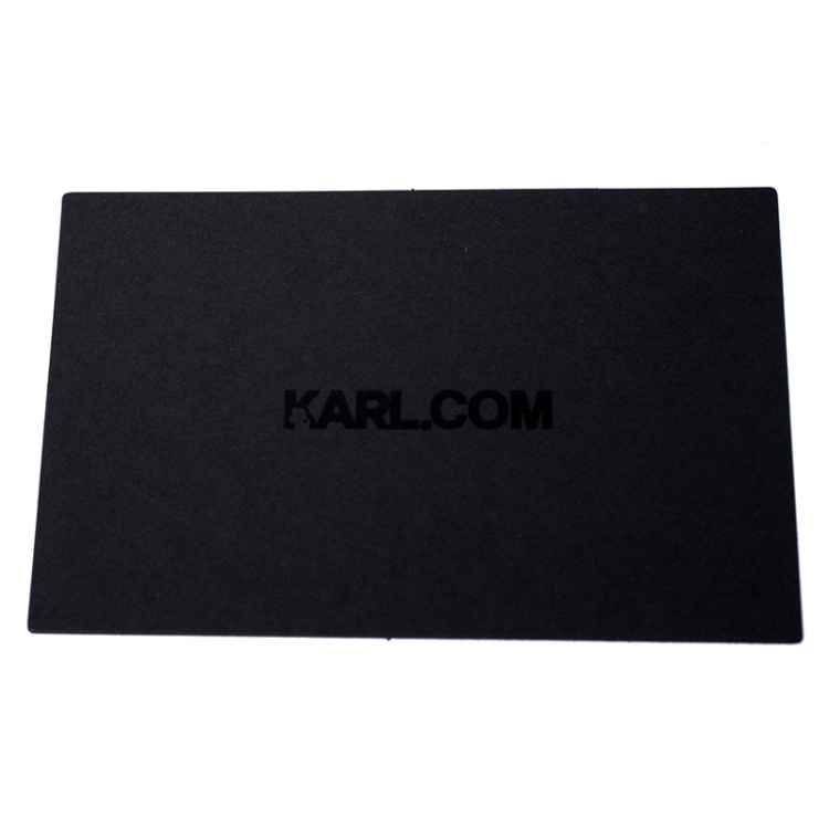 Pre Owned Karl Lagerfeld Black Leather K/Kuilted Studs Camera Bag