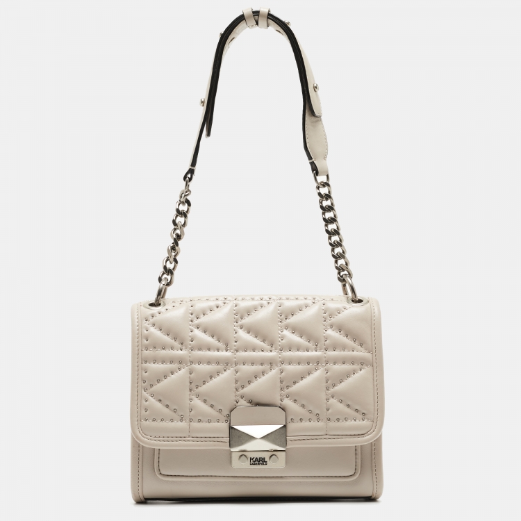 Karl lagerfeld hot sale beige bag