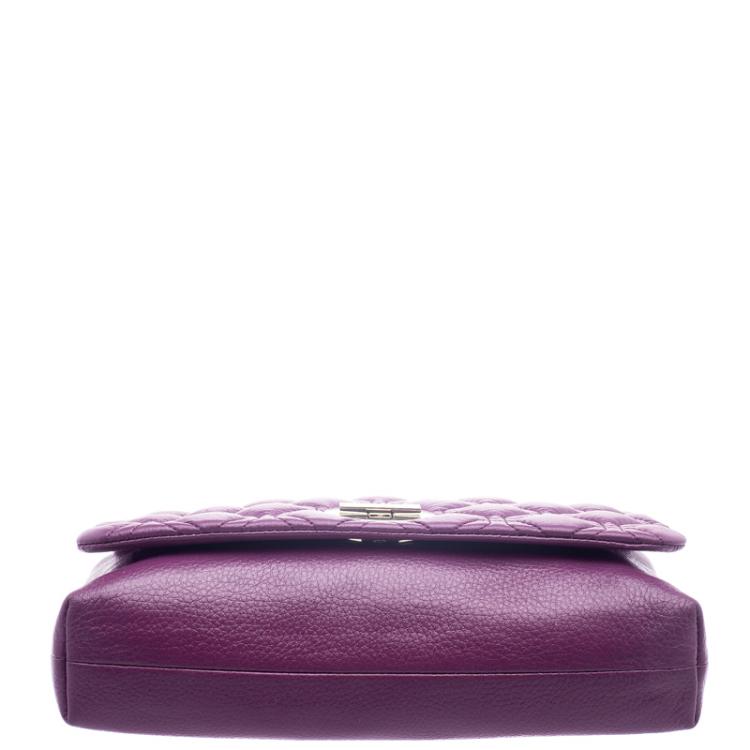 Pre Owned Kate Spade Purple Quilted Leather Astor Court Cynthia Shoulder Bag