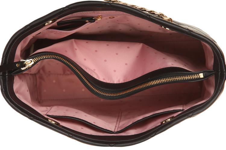 مملوكة مسبقًا Kate Spade Black Quilted Leather Small Emerson Place Priya Shopper Tote