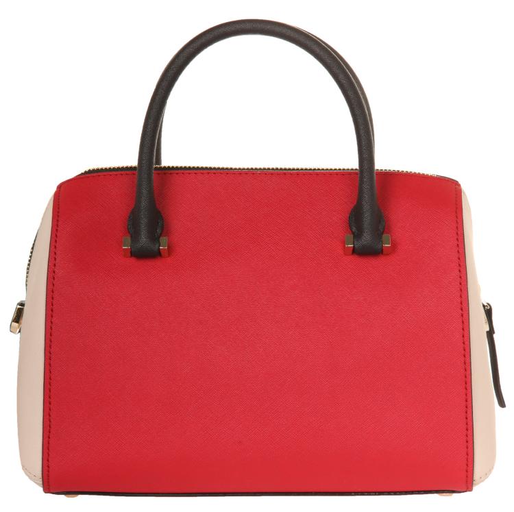 Pre Owned Kate Spade Tricolor Leather Cameron Street Lane Satchel Bag
