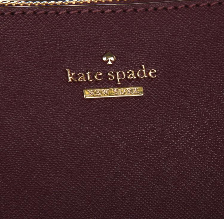مملوكة مسبقًا Kate Spade Burgundy Leather Cameron Street Lucie Tote
