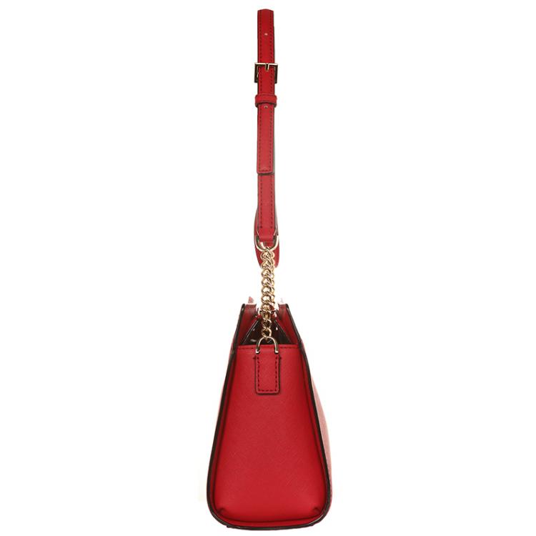 Pre Owned Kate Spade Red Leather Cameron Street Danna Crossbody Bag