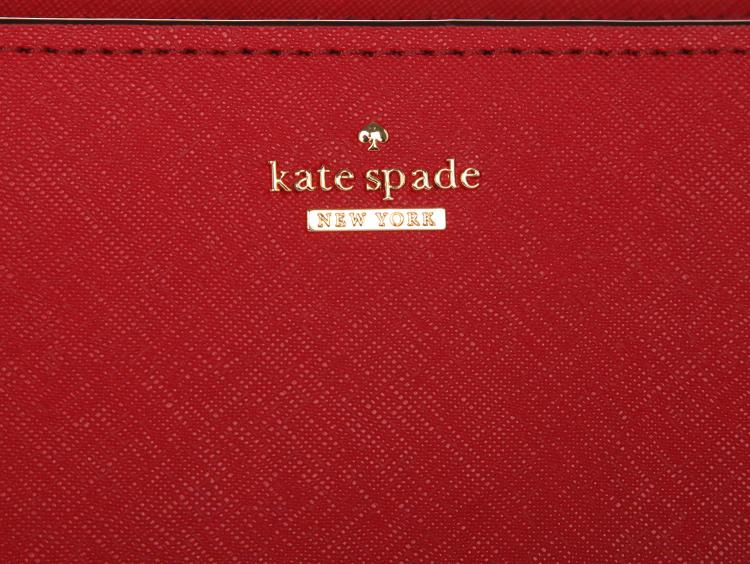 Pre Owned Kate Spade Red Leather Cameron Street Danna Crossbody Bag