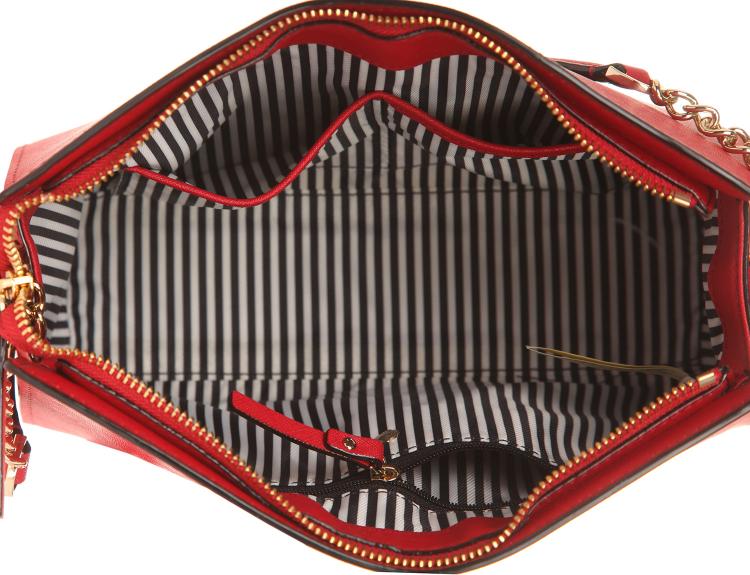 Pre Owned Kate Spade Red Leather Cameron Street Danna Crossbody Bag