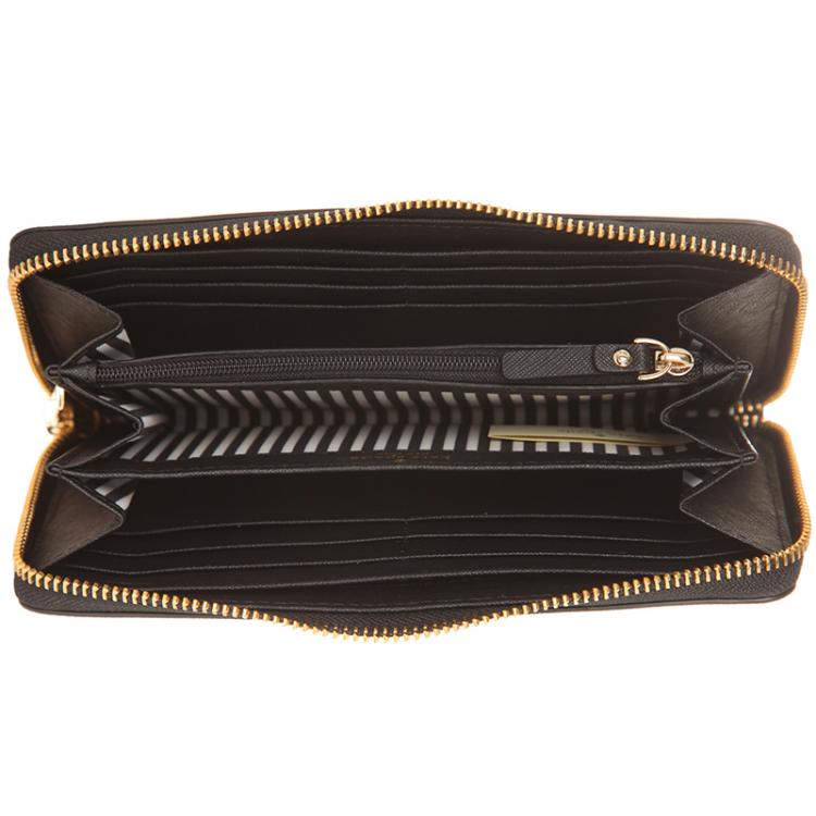Kate Spade Black Leather Finer Things embellished Lacey Zip Around Wallet  Kate Spade | TLC
