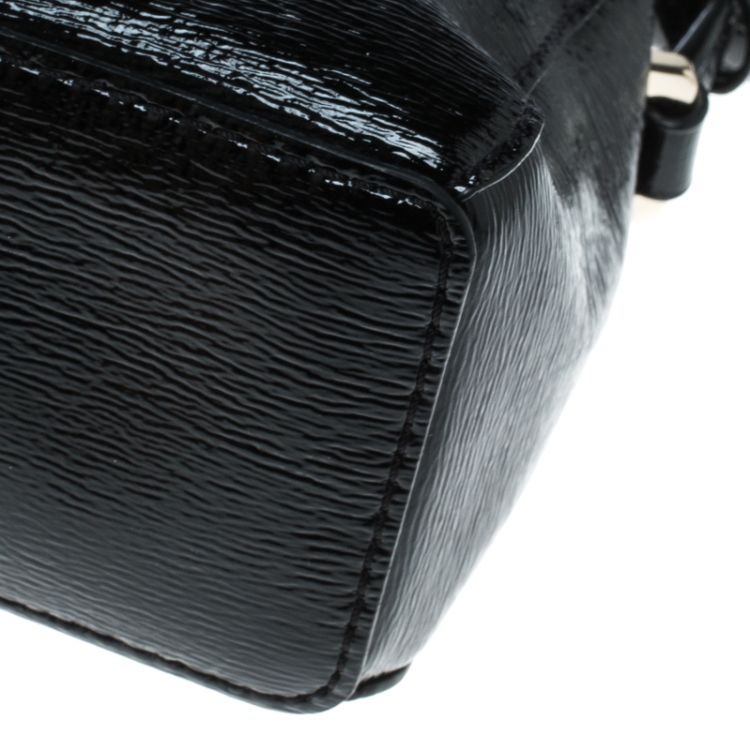 Pre Owned Kate Spade Black Patent Leather Crossbody Bag