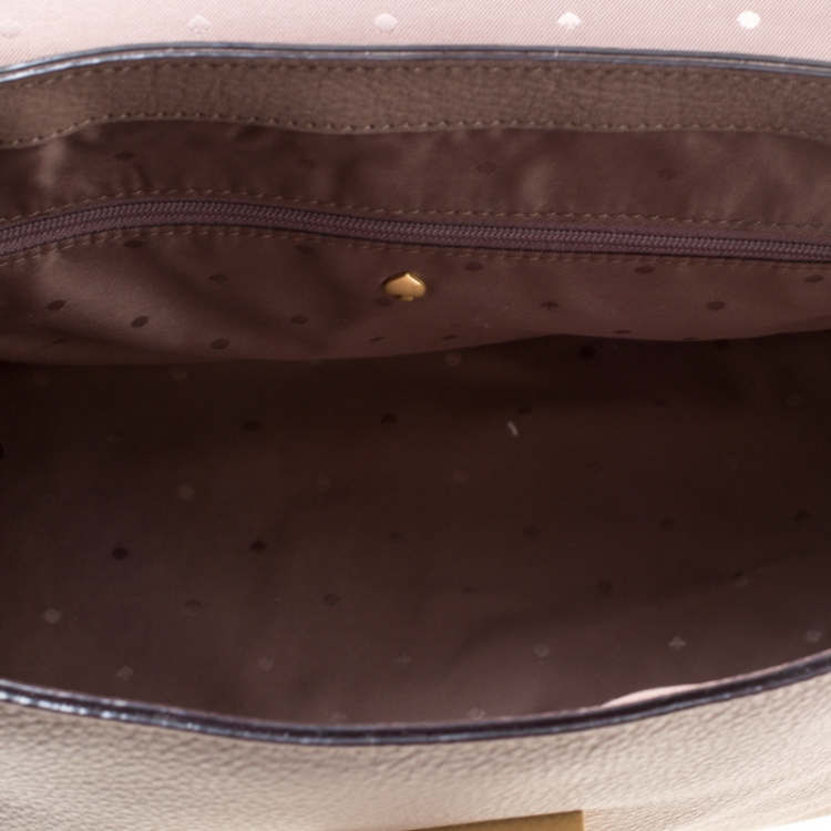 مملوكة مسبقًا Kate Spade Taupe Leather James Street Sparrow Top Handle Bag