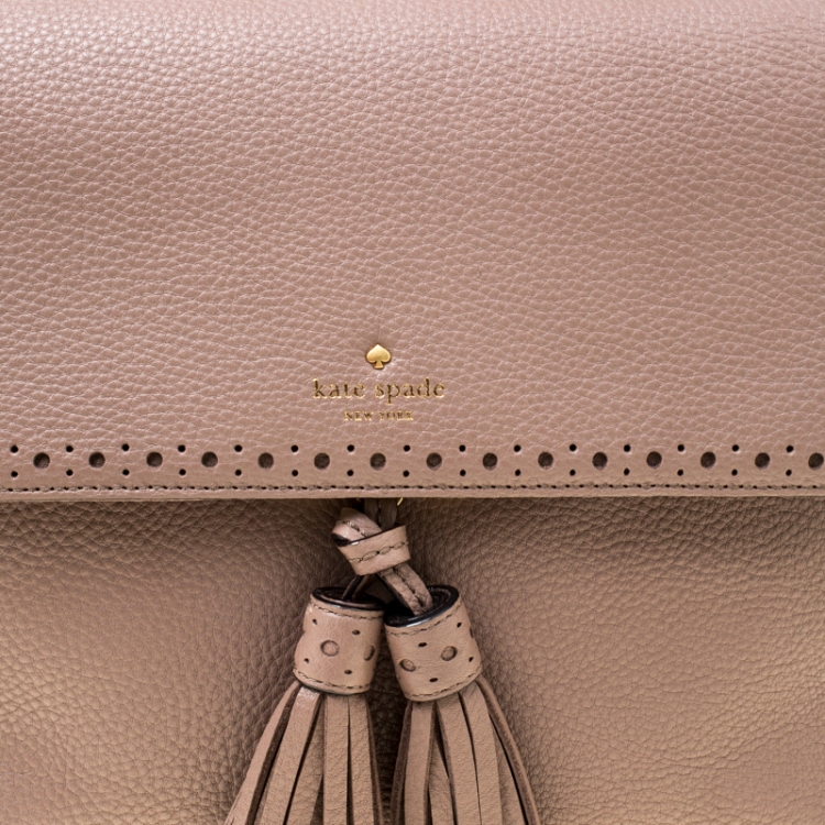 مملوكة مسبقًا Kate Spade Taupe Leather James Street Sparrow Top Handle Bag
