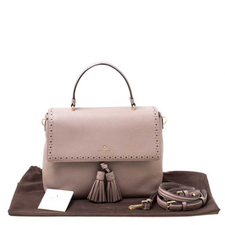 مملوكة مسبقًا Kate Spade Taupe Leather James Street Sparrow Top Handle Bag