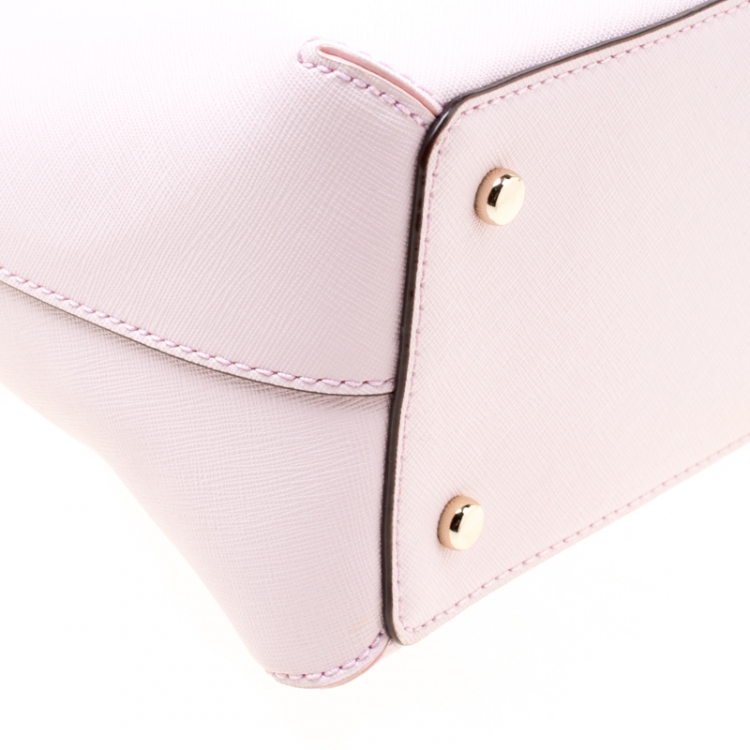 Pre Owned Kate Spade Blush Pink Leather Cedar Street Maise Satchel