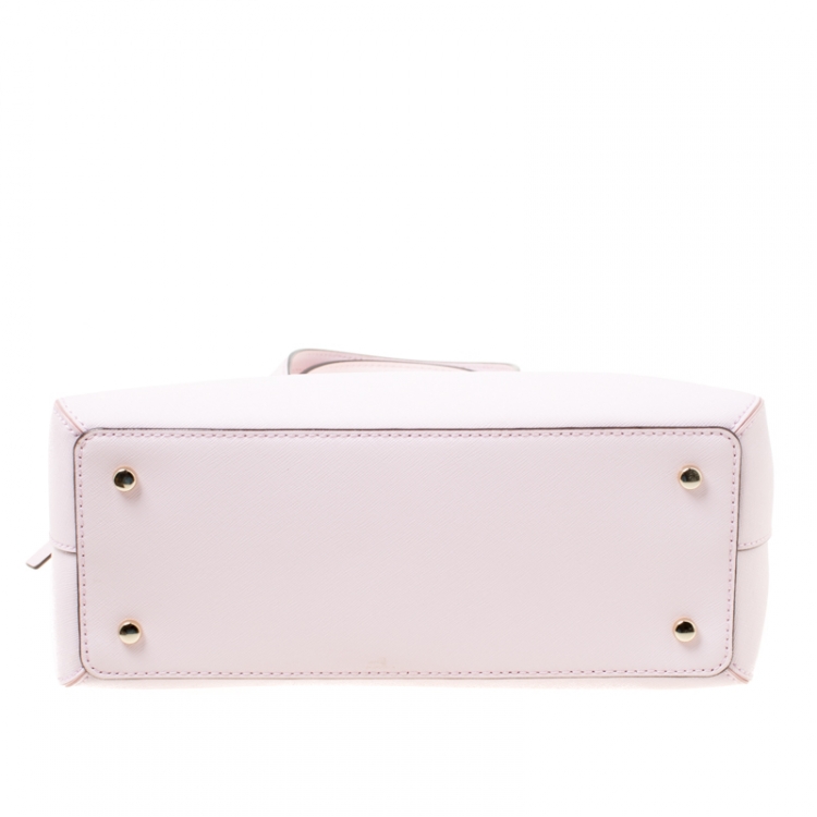 Pre Owned Kate Spade Blush Pink Leather Cedar Street Maise Satchel