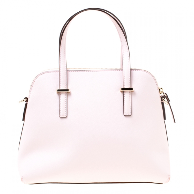 Pre Owned Kate Spade Blush Pink Leather Cedar Street Maise Satchel