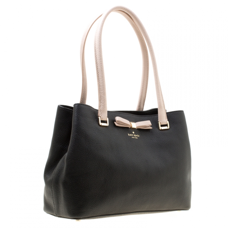 مملوكة مسبقًا Kate Spade Black/Pink Leather Small Henderson Street Maryanne Tote