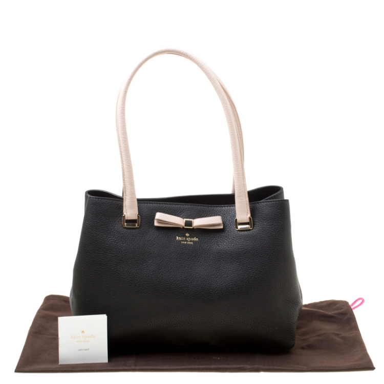مملوكة مسبقًا Kate Spade Black/Pink Leather Small Henderson Street Maryanne Tote