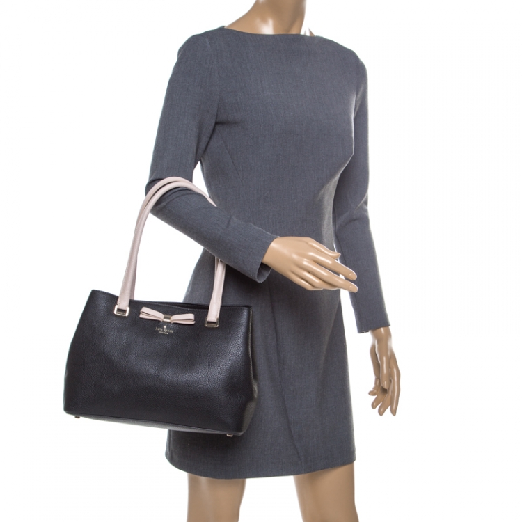 مملوكة مسبقًا Kate Spade Black/Pink Leather Small Henderson Street Maryanne Tote