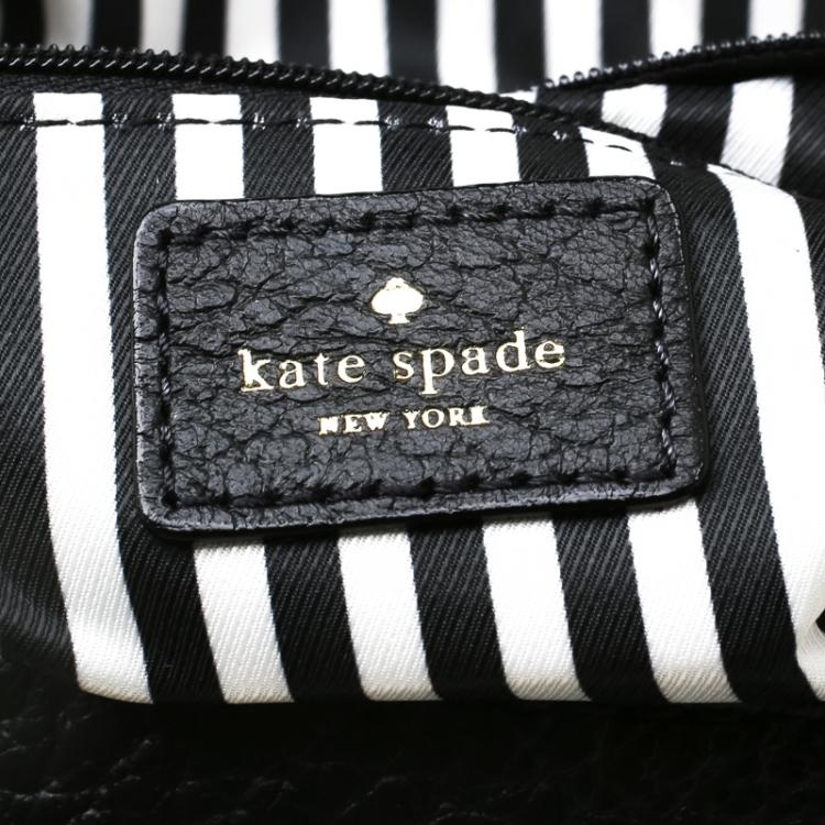 Pre Owned Kate Spade Black Leather Mini Carmen Southport Avenue Crossbody Bag