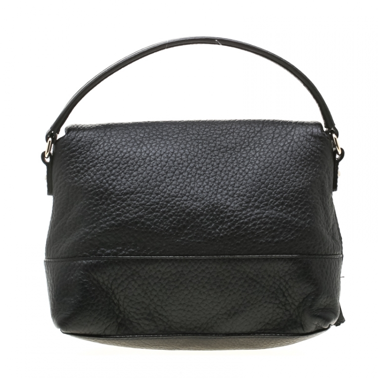 Pre Owned Kate Spade Black Leather Mini Carmen Southport Avenue Crossbody Bag