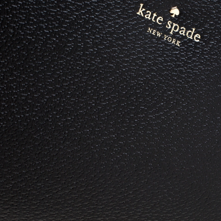 Pre Owned Kate Spade Black Leather Grand Street Hayden Crossbody Bag