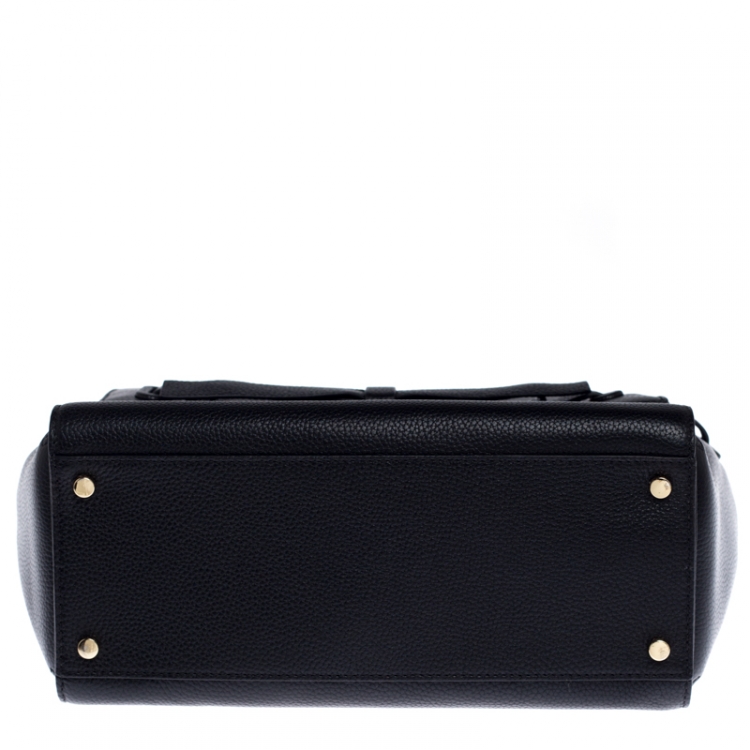 Pre Owned Kate Spade Black Leather Natala Avalon Place Tote   
