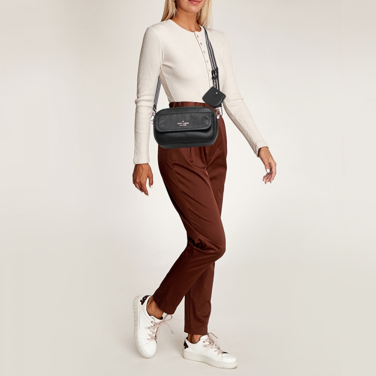 Kate Spade Black Pebbled Leather Rosie Flap Camera Bag Kate Spade | TLC