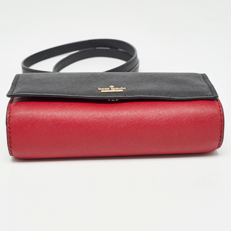 Pre Owned Kate Spade Tricolor Leather Cameron Street Clutch Bag