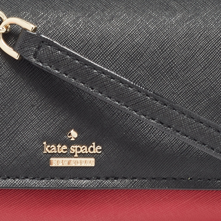 Pre Owned Kate Spade Tricolor Leather Cameron Street Clutch Bag