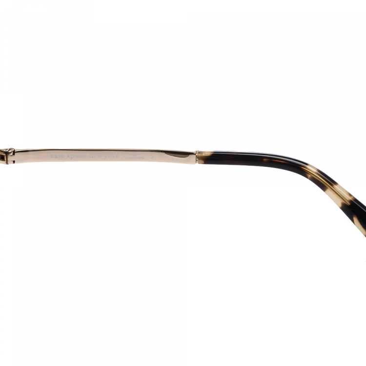 Pre Owned Kate Spade Gold/Brown Gradient Amarissa Aviator Sunglasses 