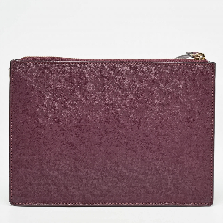 Pre Owned Kate Spade Purple Leather Cameron Street Clarise Crossbody Bag  