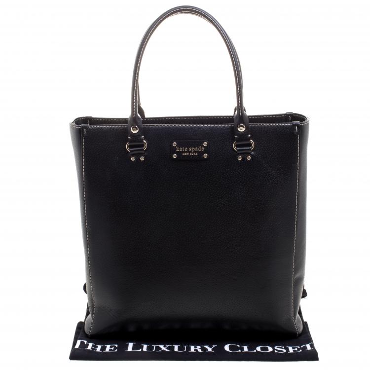 مملوكة مسبقًا Kate Spade Black Leather Wellesley Quinn Tote