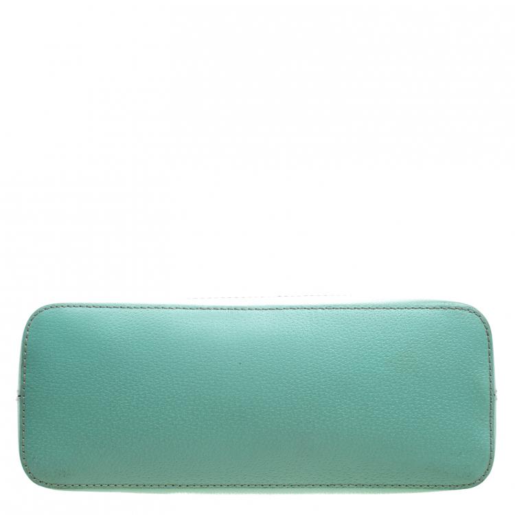 Pre Owned Kate Spade Mint Green Leather Wellesley Rachelle Shoulder Bag