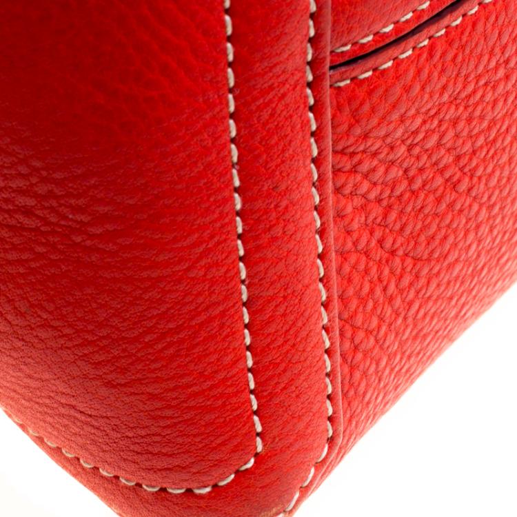 مملوكة مسبقًا Kate Spade Red Leather Fosters Crossing Serena Hobo