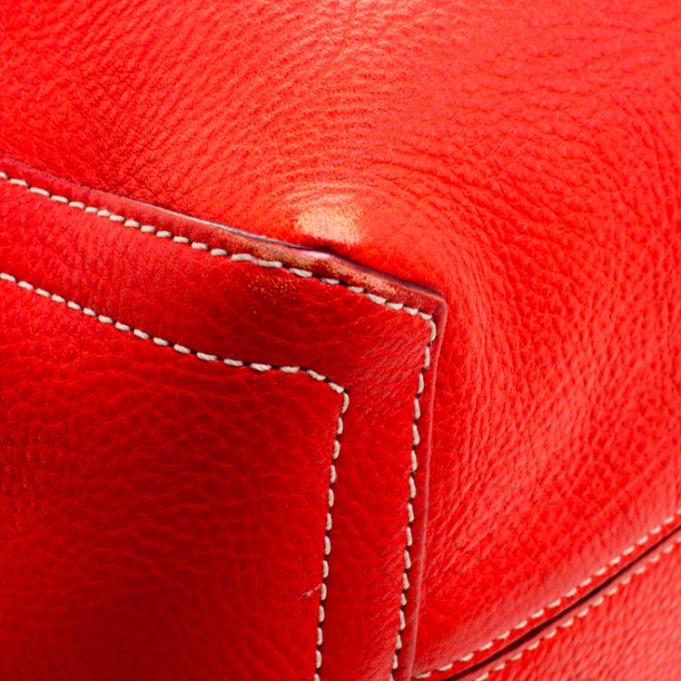 مملوكة مسبقًا Kate Spade Red Leather Fosters Crossing Serena Hobo