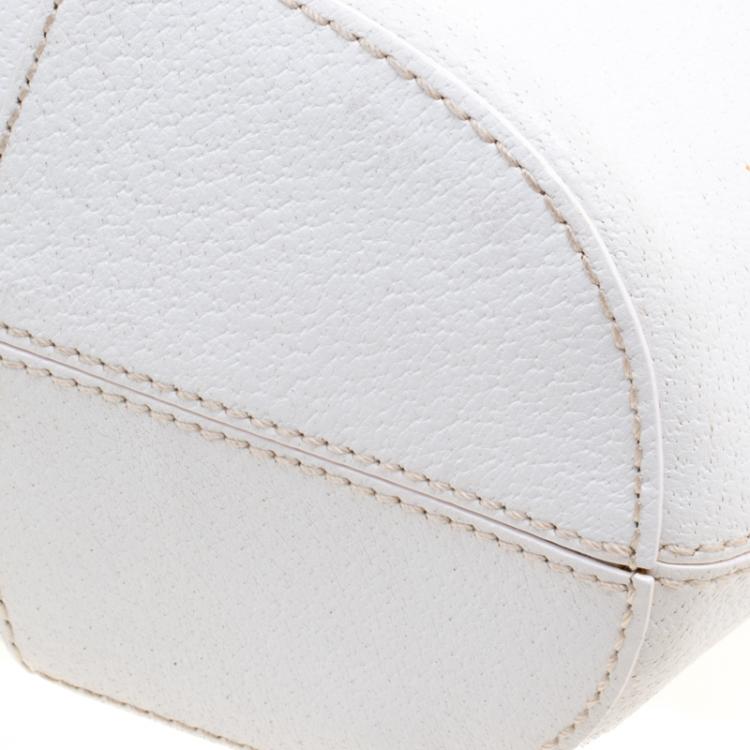 Pre Owned Kate Spade White Leather Turnlock Satchel