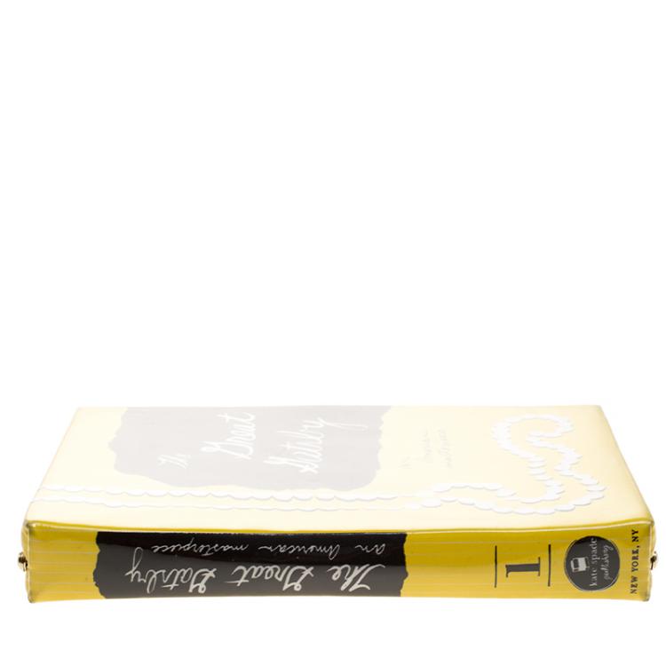 Pre Owned Kate Spade Yellow Plastic The Great Gatsby Book Clutch 