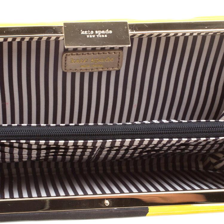 Pre Owned Kate Spade Yellow Plastic The Great Gatsby Book Clutch 