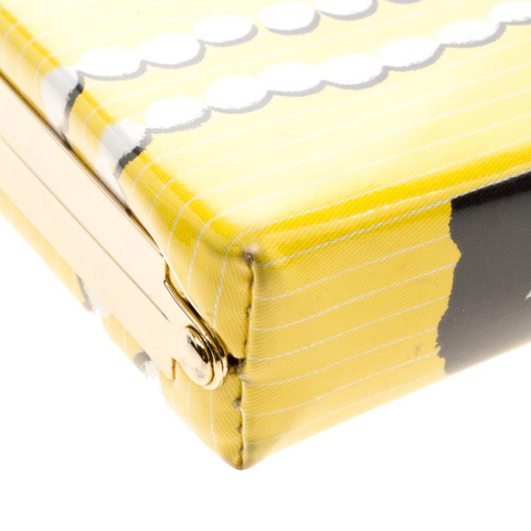 Pre Owned Kate Spade Yellow Plastic The Great Gatsby Book Clutch 