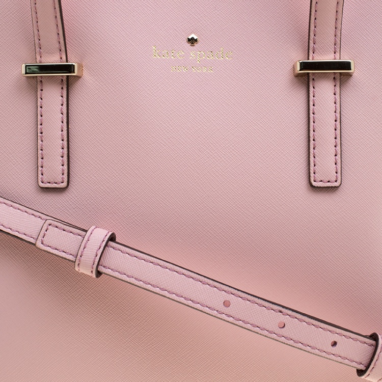 Pre Owned Kate Spade Blush Pink Leather Cedar Street Maise Satchel