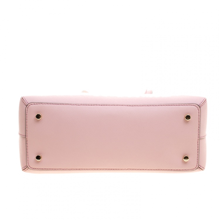 Pre Owned Kate Spade Blush Pink Leather Cedar Street Maise Satchel