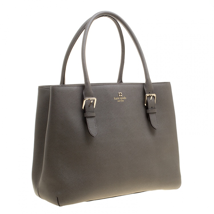 مملوكة مسبقًا Kate Spade Grey Leather Cove Street Airel Tote