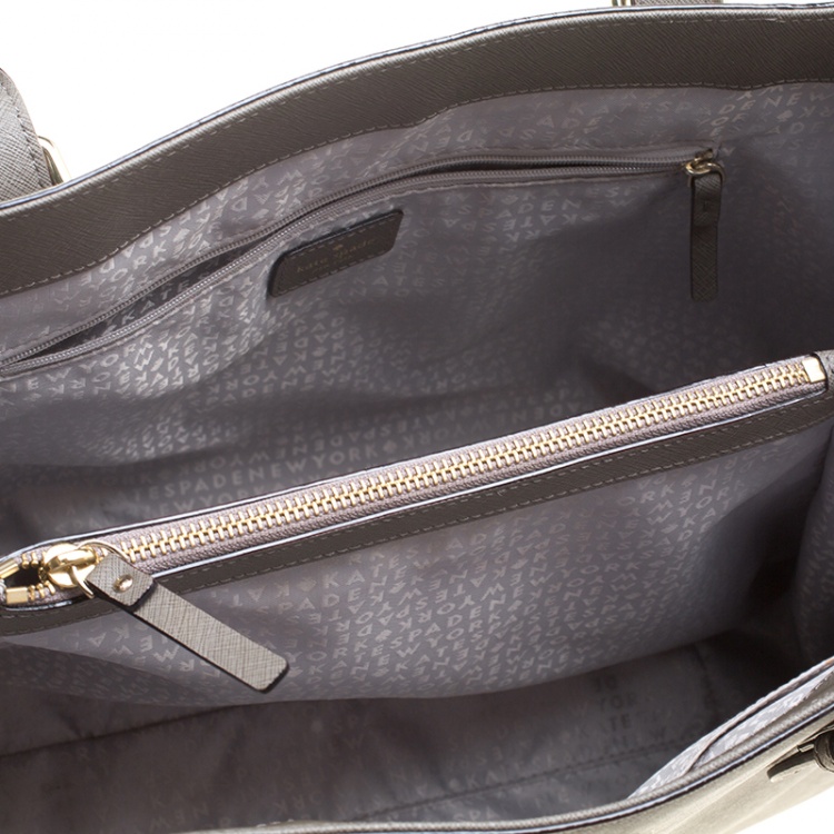 مملوكة مسبقًا Kate Spade Grey Leather Cove Street Airel Tote