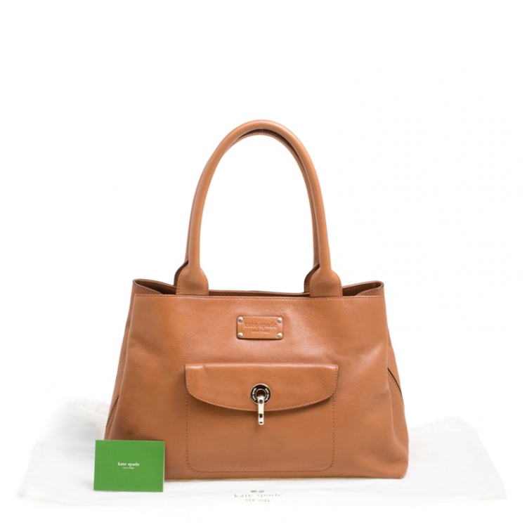 مملوكة مسبقًا Kate Spade Brown Leather Tote
