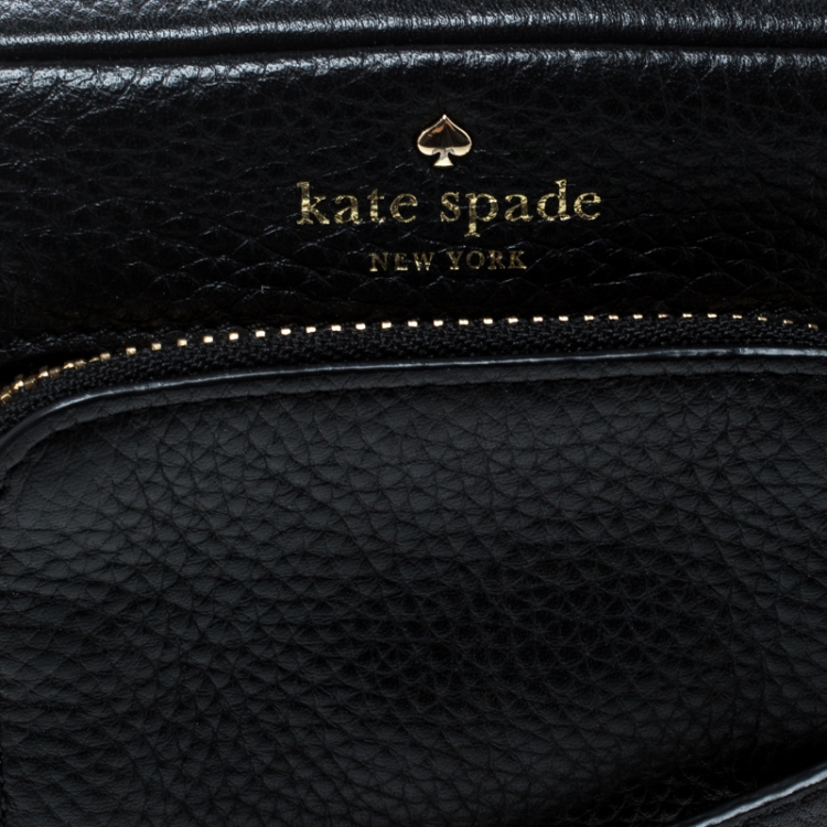 Pre Owned Kate Spade Black Leather Crossbody Bag