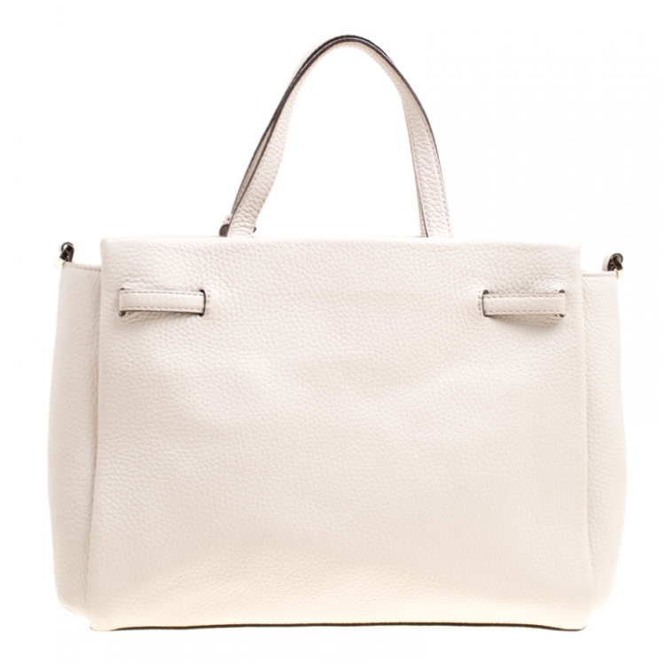 Kate Spade Off White Leather Top Handle Bag Kate Spade | The Luxury Closet