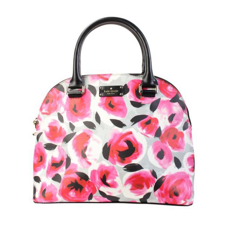 pink floral kate spade purse