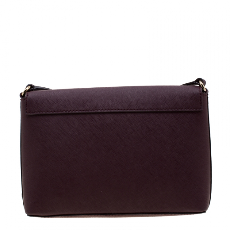 مملوكة مسبقًا Kate Spade Purple Leather Spencer Court Crossbody Bag