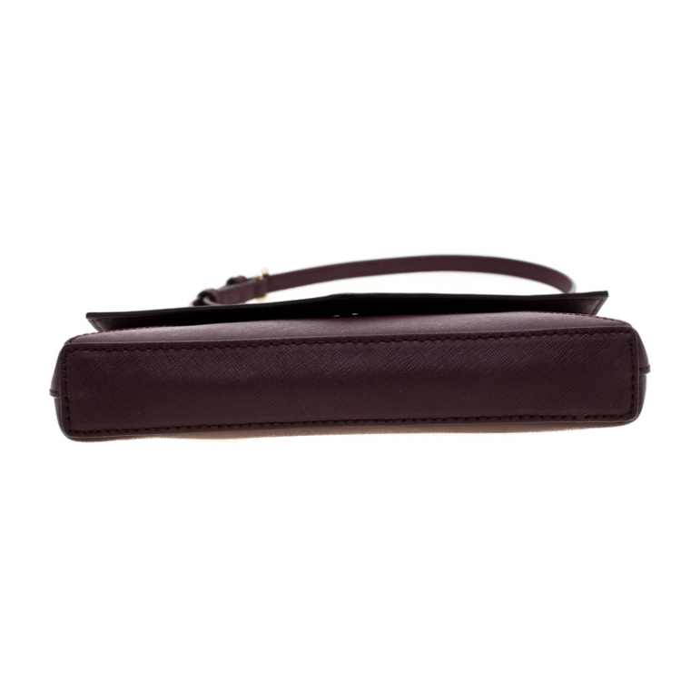 مملوكة مسبقًا Kate Spade Purple Leather Spencer Court Crossbody Bag