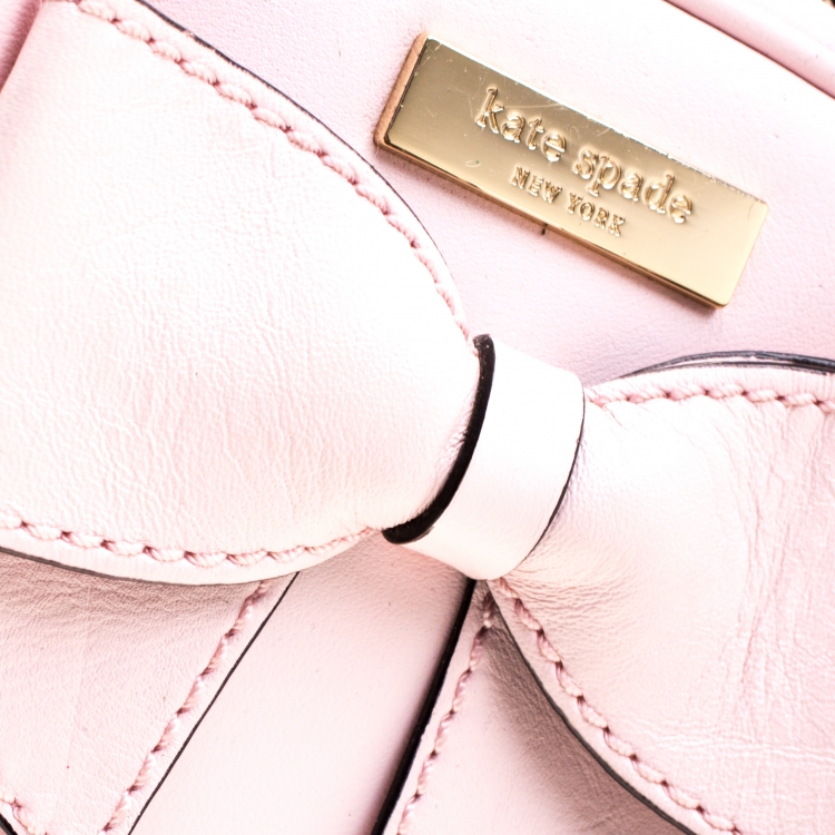 مملوكة مسبقًا Kate Spade Light Pink Leather Lottie Bow Satchel