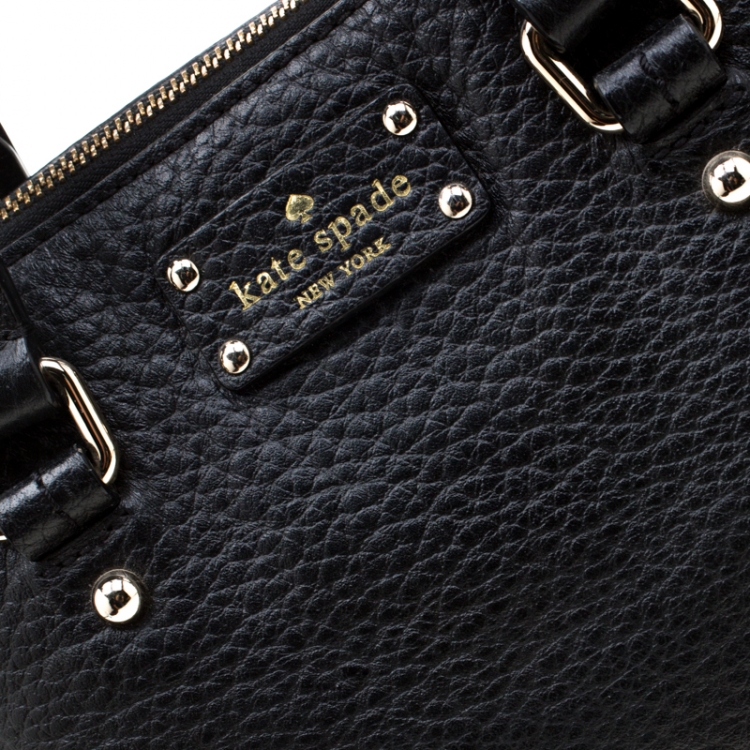 مملوكة مسبقًا Kate Spade Black Leather Wellesley Rachelle Satchel